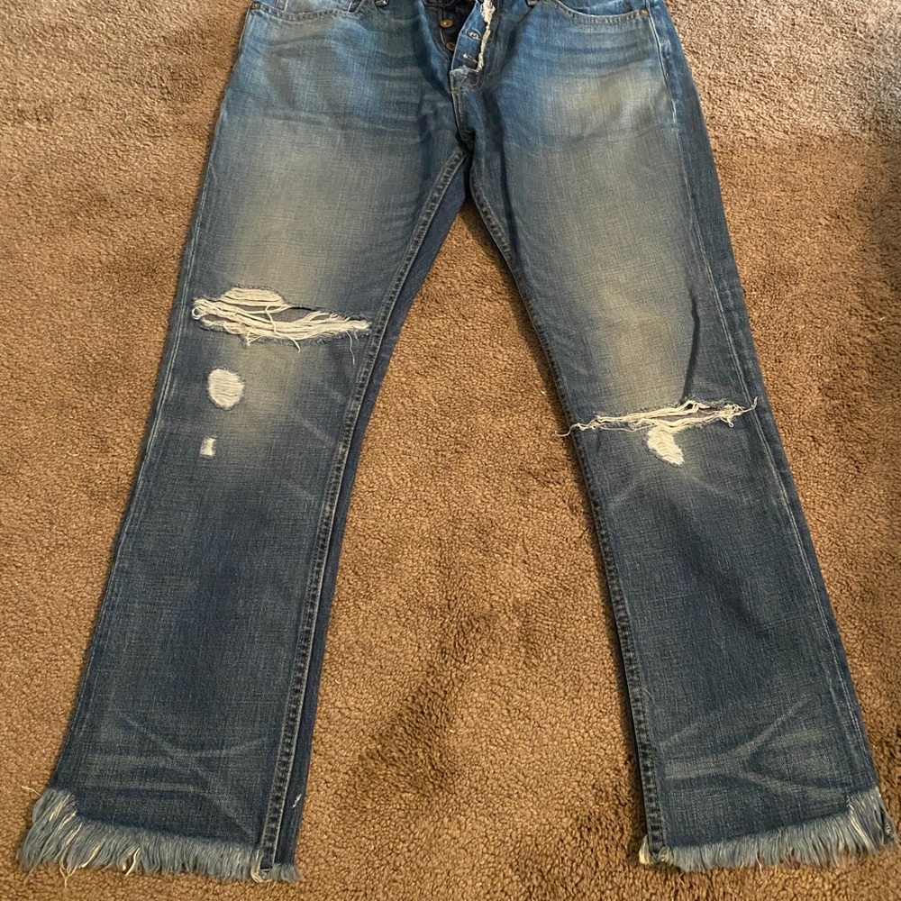NSF distressed jeans